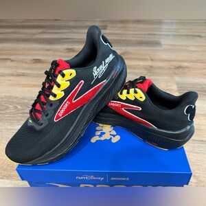 Brooks Men's Black, Red, and Yellow Running Shoes